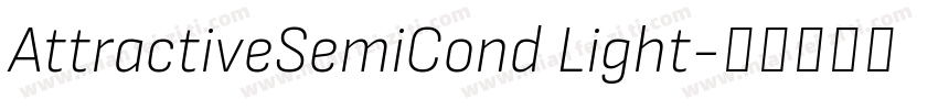 AttractiveSemiCond Light字体转换